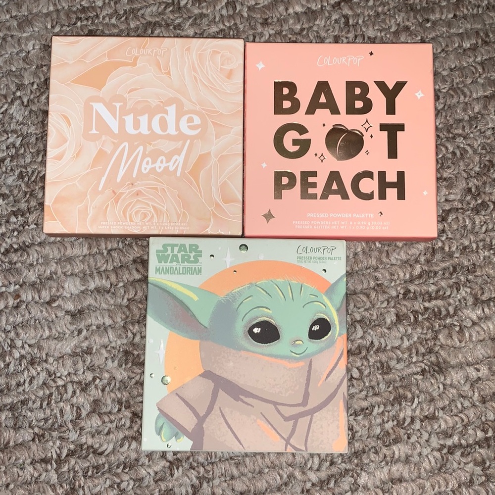 Lot of 3 Colour Pop palettes